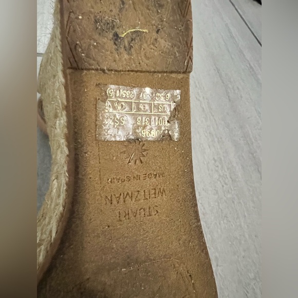 Stuart Weitzman Nude Wedge Sandals - Picture 7 of 7